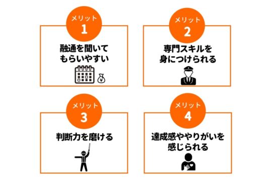 警備員　メリット
