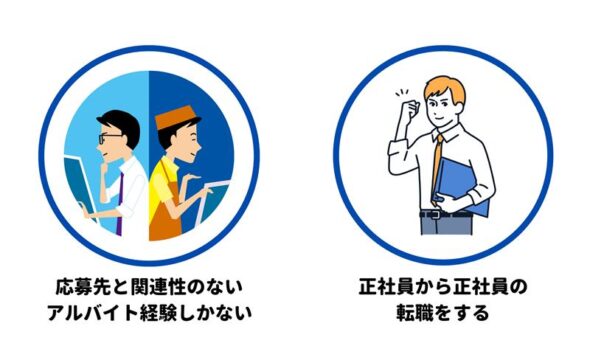 バイト経験を職務経歴書を書かなくても良い人