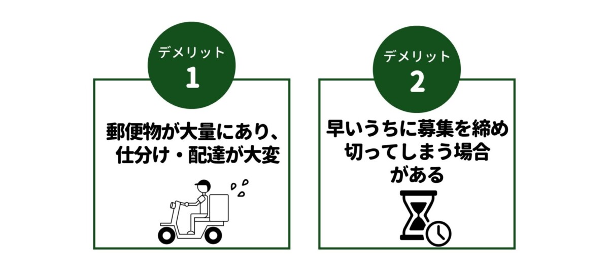 郵便局バイト デメリット
