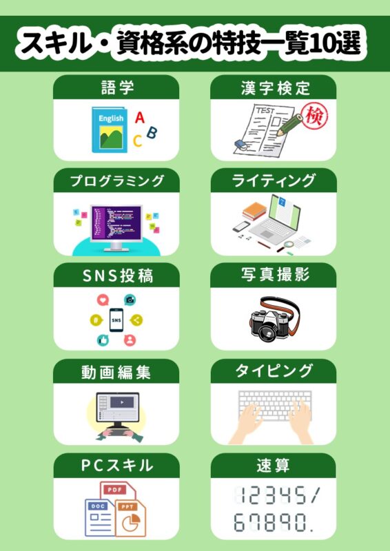 スキル・資格系の特技