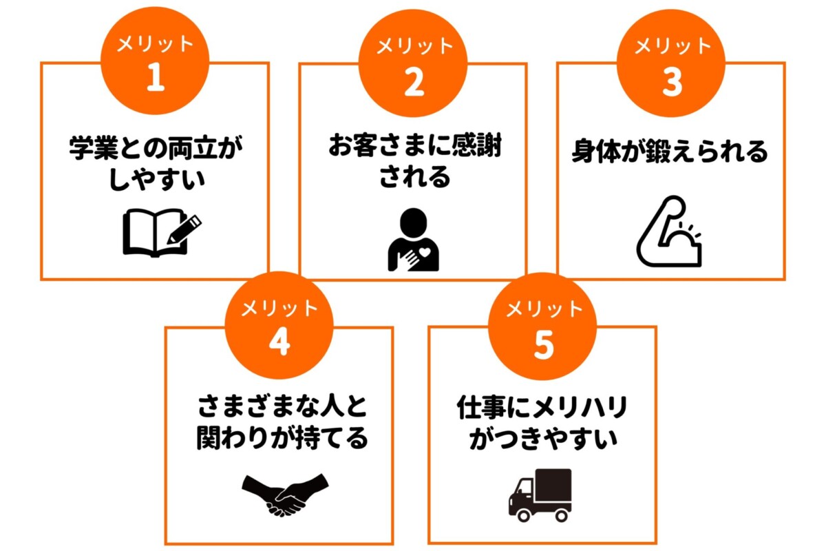 引っ越しバイト メリット