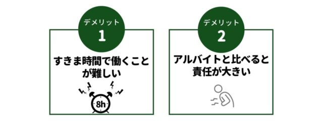 契約社員　デメリット