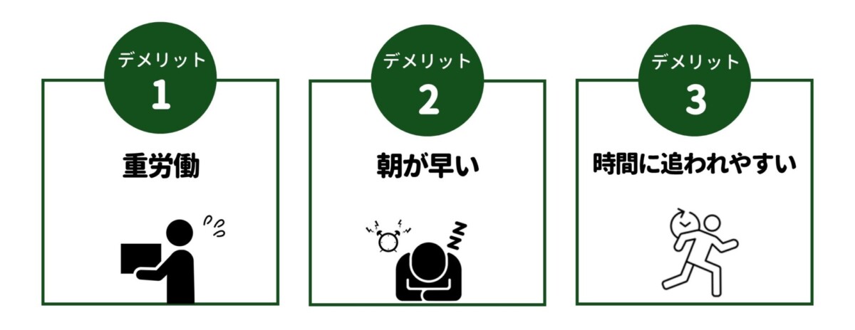 イベント設営バイト デメリット
