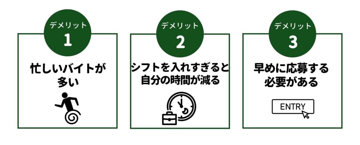 ゴールデンウィーク バイト デメリット
