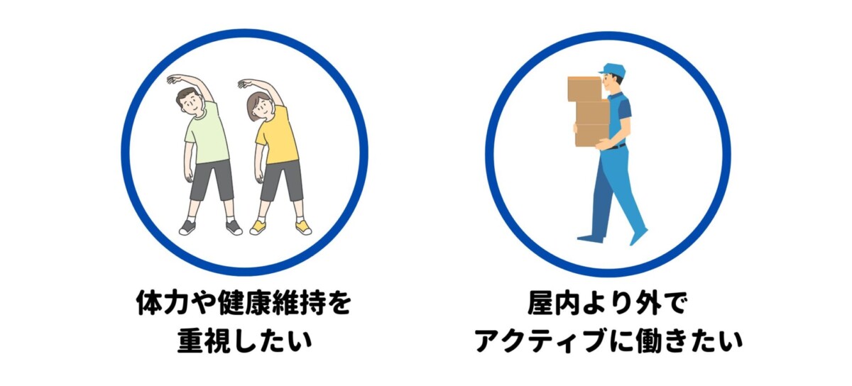 体を動かすバイトが向いている人の特徴