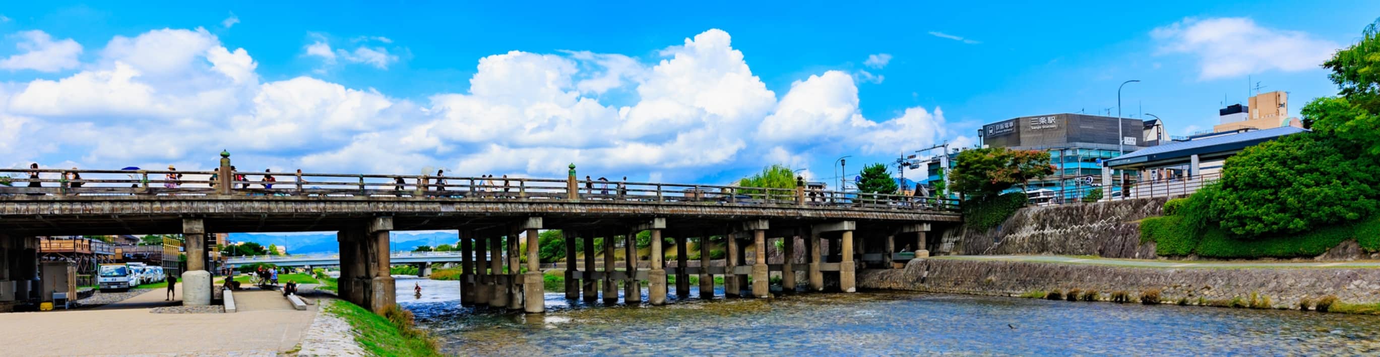 川沿いの景色